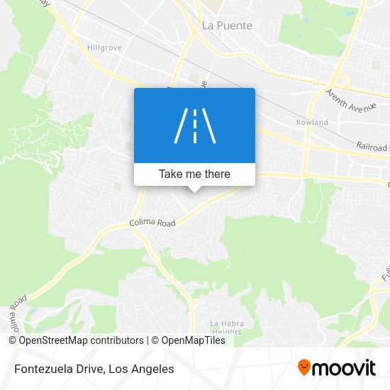 Fontezuela Drive map