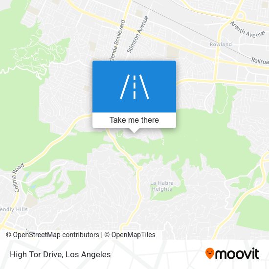 Mapa de High Tor Drive