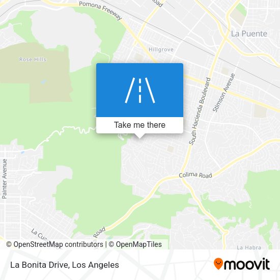 La Bonita Drive map