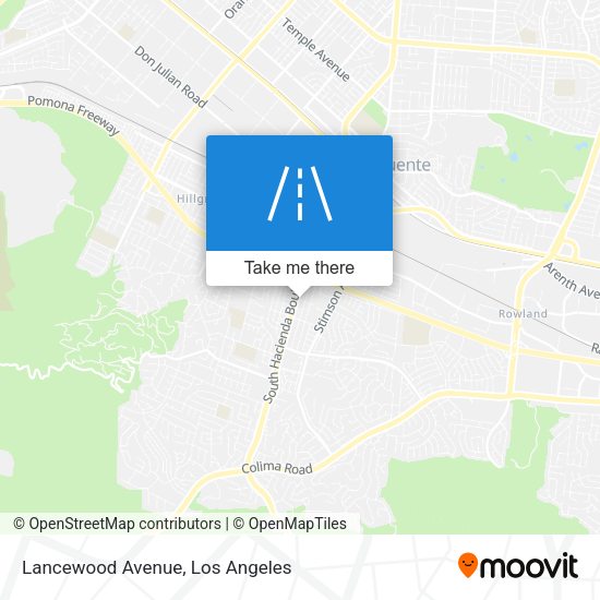 Lancewood Avenue map