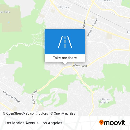 Las Marias Avenue map