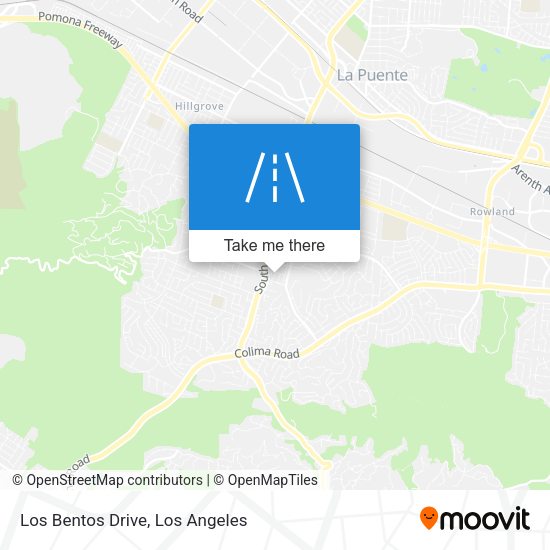 Los Bentos Drive map