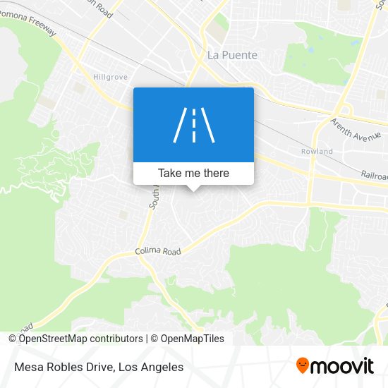 Mesa Robles Drive map