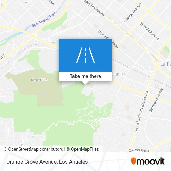 Mapa de Orange Grove Avenue