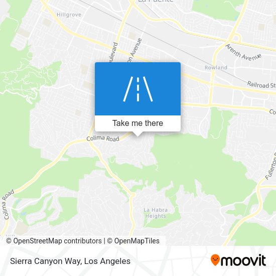 Sierra Canyon Way map