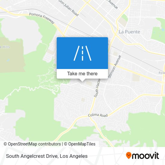 South Angelcrest Drive map