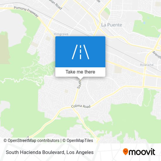 Mapa de South Hacienda Boulevard