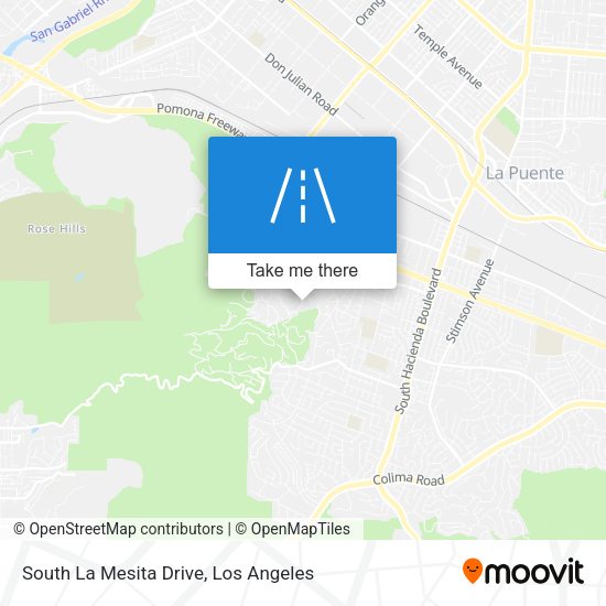 South La Mesita Drive map