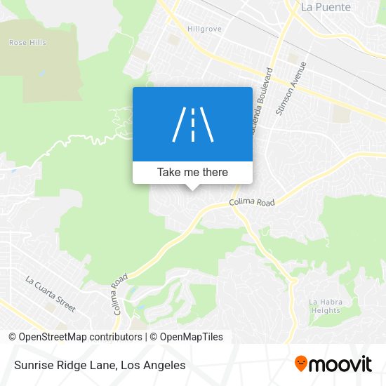 Sunrise Ridge Lane map