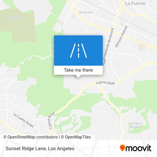 Mapa de Sunset Ridge Lane
