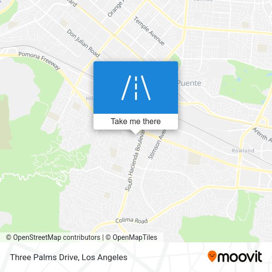 Three Palms Drive map