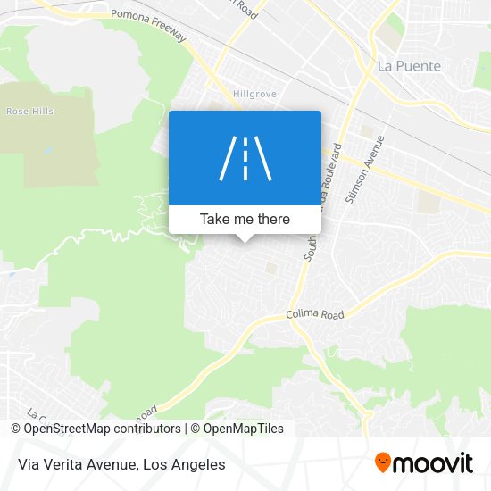 Via Verita Avenue map