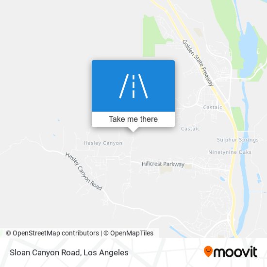 Sloan Canyon Road map