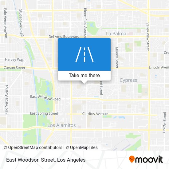East Woodson Street map