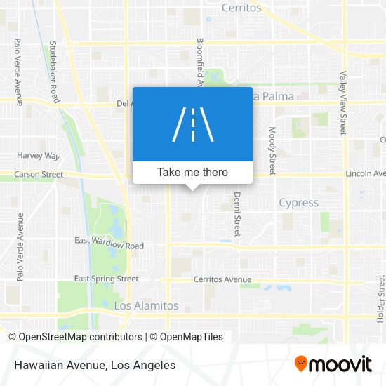 Mapa de Hawaiian Avenue