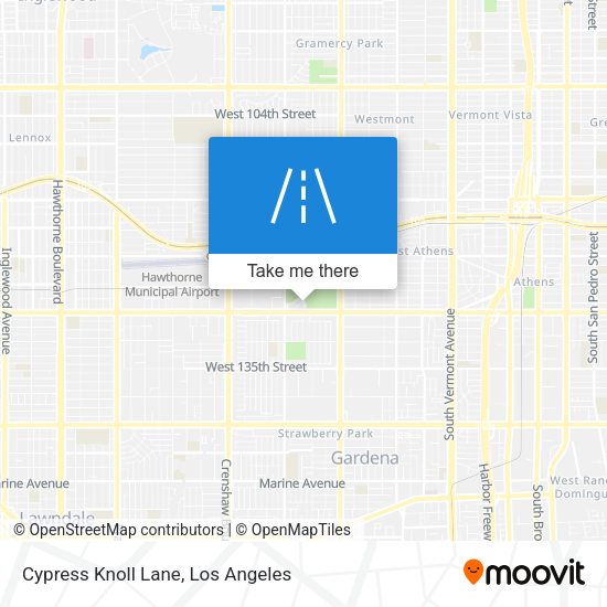 Cypress Knoll Lane map