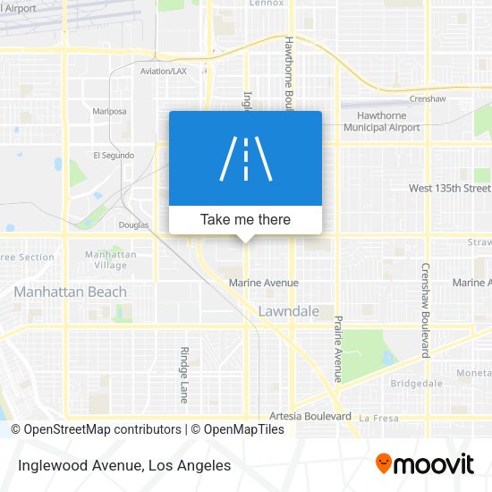 Inglewood Avenue map