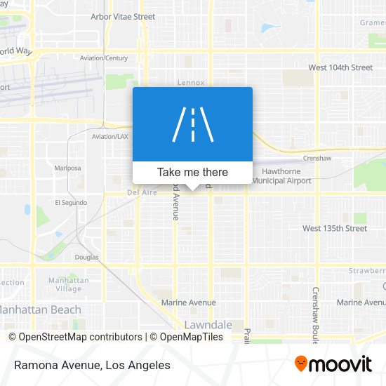 Mapa de Ramona Avenue