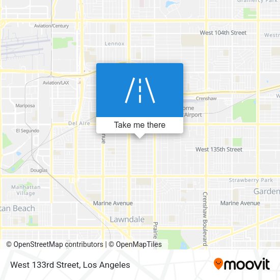 West 133rd Street map
