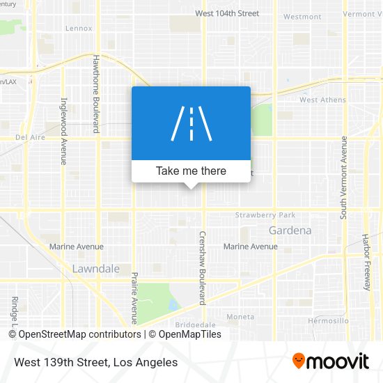 West 139th Street map
