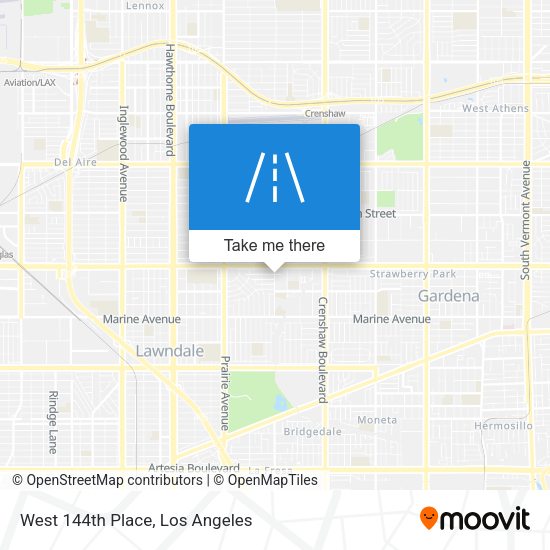 Mapa de West 144th Place