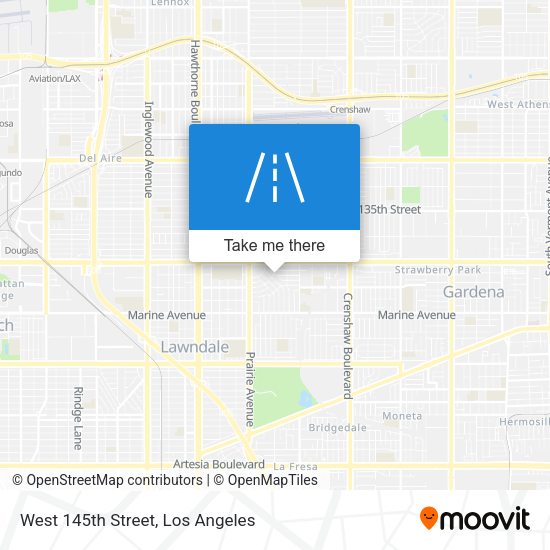 West 145th Street map
