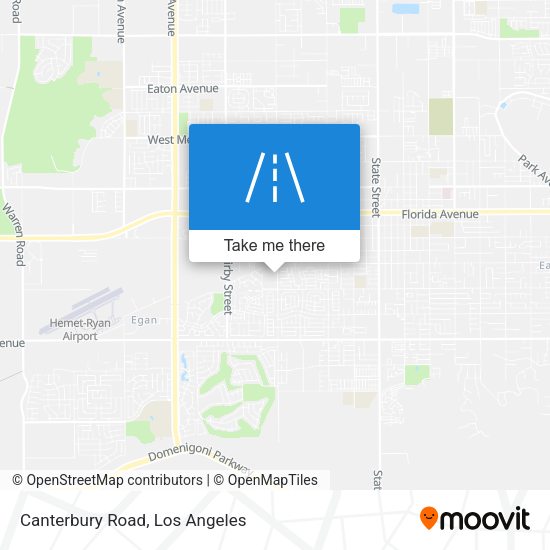 Mapa de Canterbury Road