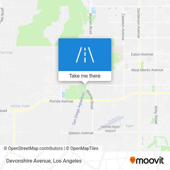 Devonshire Avenue map