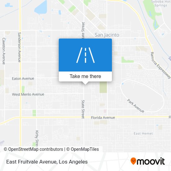 Mapa de East Fruitvale Avenue