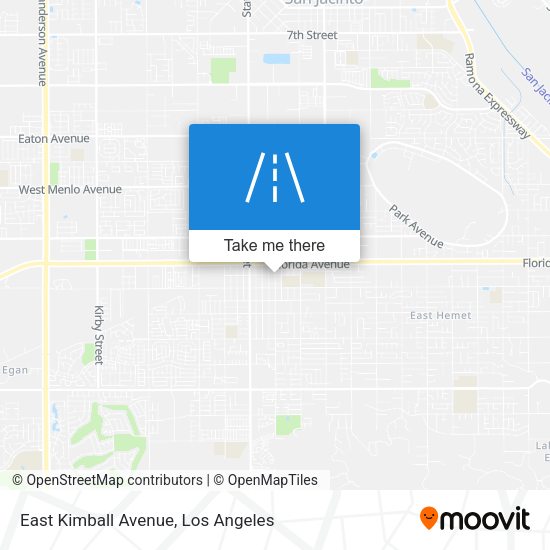 Mapa de East Kimball Avenue