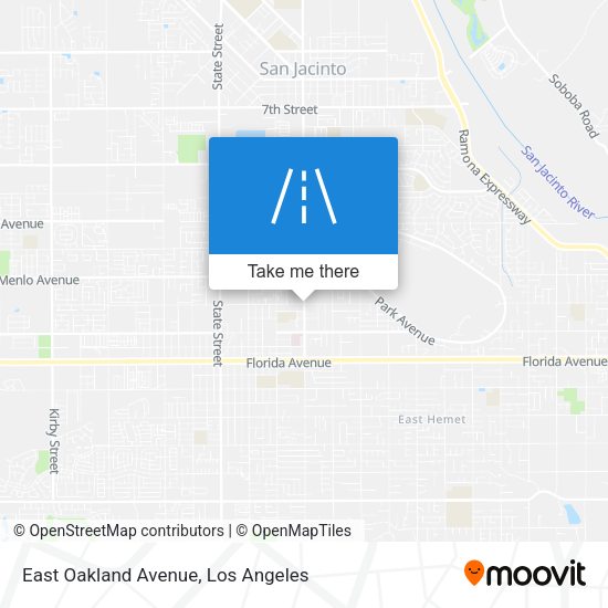 East Oakland Avenue map