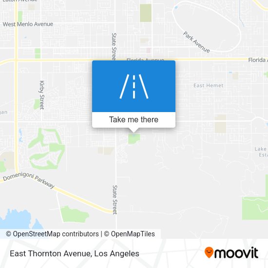 East Thornton Avenue map