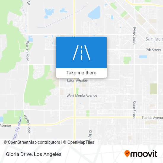 Gloria Drive map