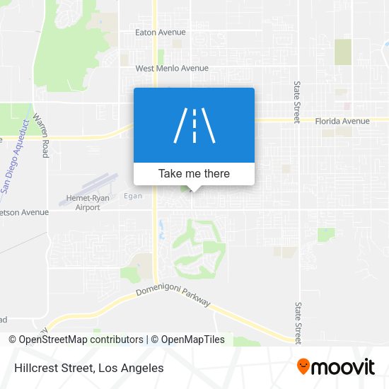 Hillcrest Street map