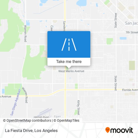 La Fiesta Drive map