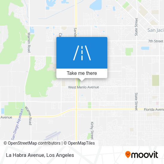 La Habra Avenue map