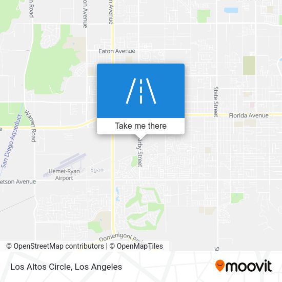 Los Altos Circle map