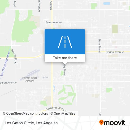 Los Gatos Circle map