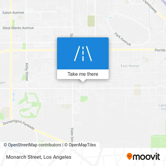 Monarch Street map