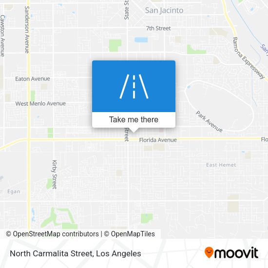 North Carmalita Street map