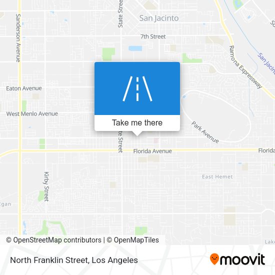 North Franklin Street map