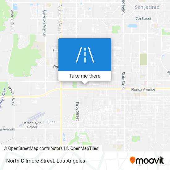 North Gilmore Street map
