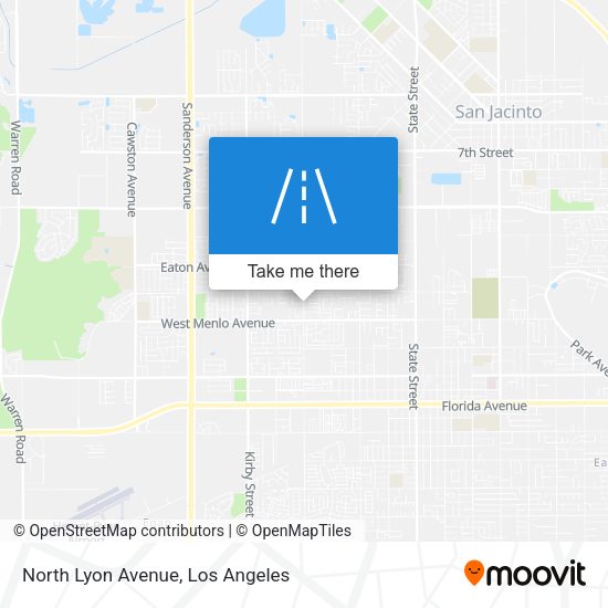 North Lyon Avenue map