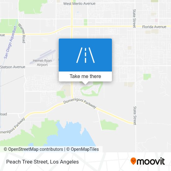 Mapa de Peach Tree Street