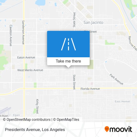 Presidents Avenue map