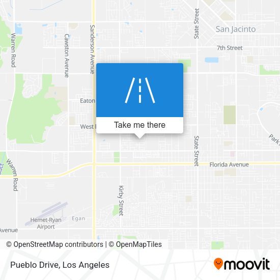 Pueblo Drive map