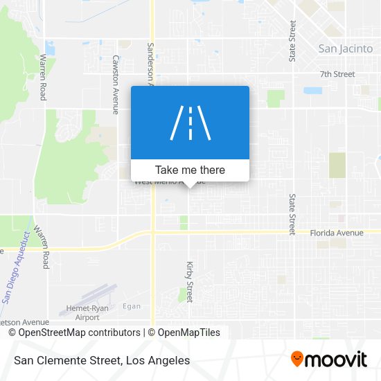 San Clemente Street map