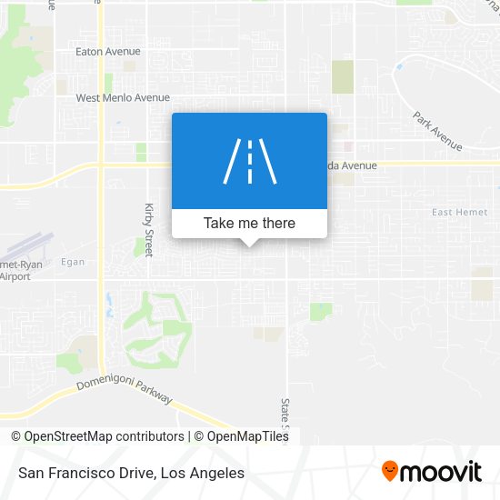 San Francisco Drive map