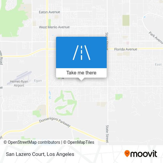 San Lazero Court map