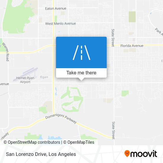 Mapa de San Lorenzo Drive